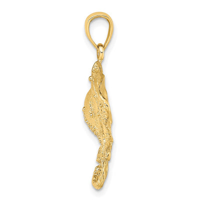 14K Stingray Charm, 27 x 20.8mm