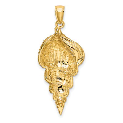 14K Wentletrap Shell Charm, 36 x 16.25mm