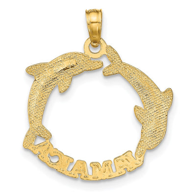 14K JAMAICA w/Dolphins Charm