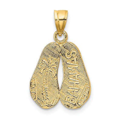 14K BAHAMAS Double Sandals Charm
