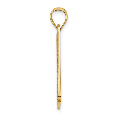 14K Textured OCEAN CITY, NJ License Plate Charm