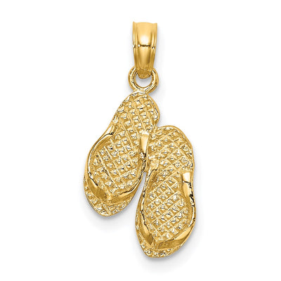 14K SANIBEL ISLAND Double Flip-Flop Charm