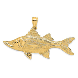 14K 3-D Tarpon Fish Charm (Style K7958)