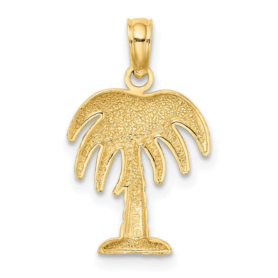 14K Charleston Palm Tree Charm, 20 x 12mm