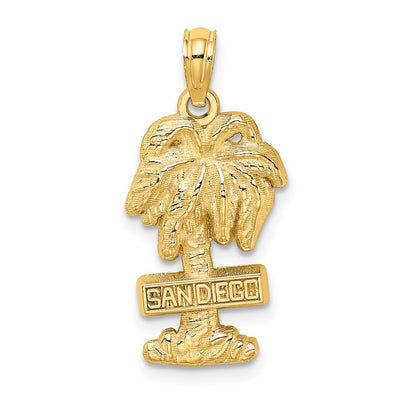 14K SAN DIEGO Palm Tree Charm