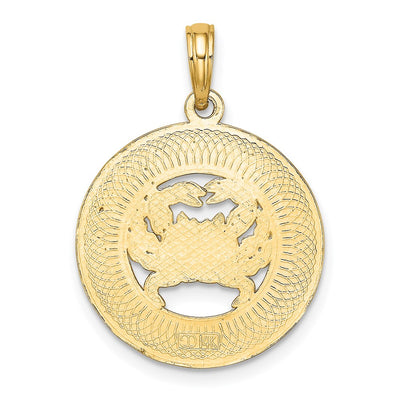 14K OCEAN CITY w/ Crab Charm