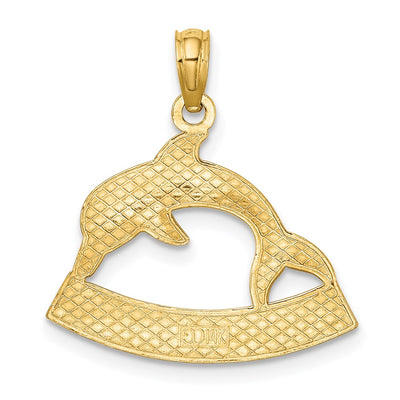 14K OCEAN CITY Dolphin Charm