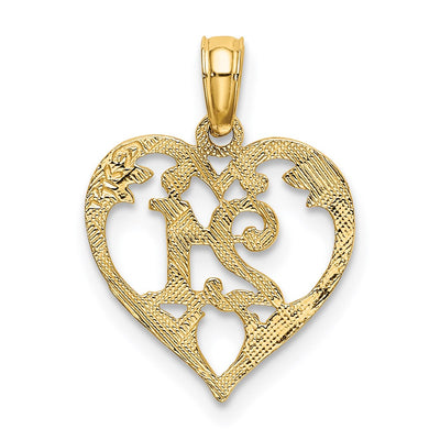 14K 21 In Heart Charm