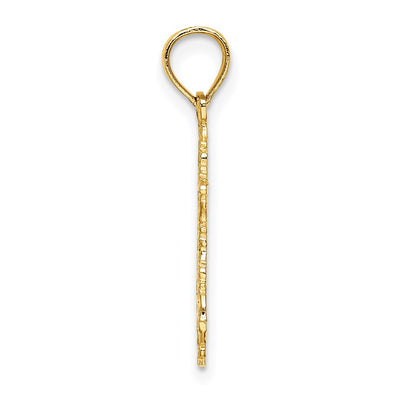 14K Star of David Charm, 22.4 x 16mm