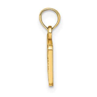 14K Obx North Carolina License Plate Charm, 14.1 x 18mm
