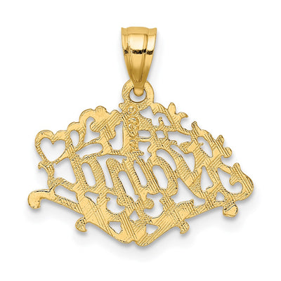 14K #1 Nana Charm, 16 x 19mm