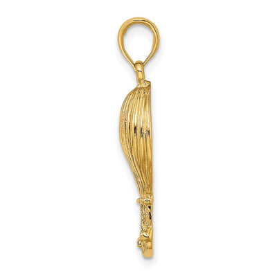 14K Polished Hot Air Ballon Charm