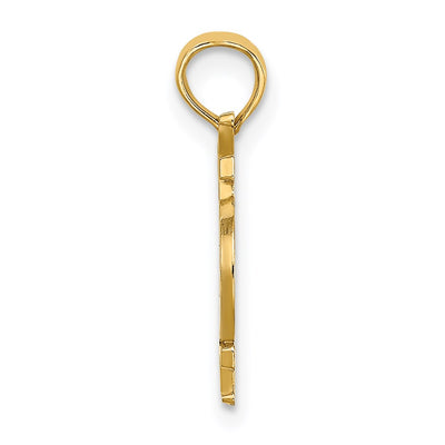 14K with White Rhodium KEY WEST Bicycle Charm
