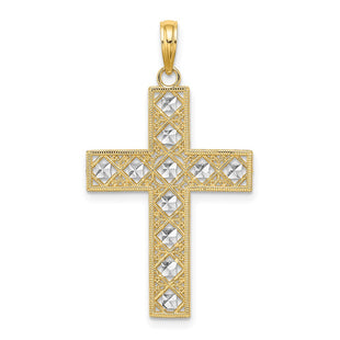 14k Yellow & Rhodium Jewelry Style K9542 - Classique Jewelry Inc.
