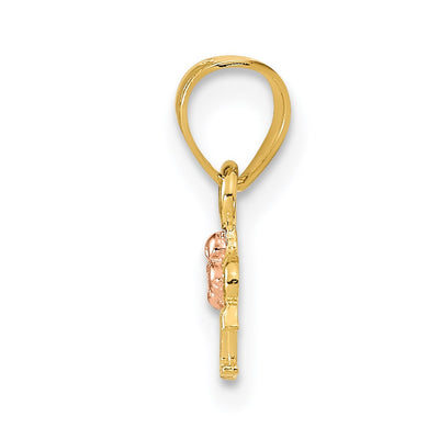 14K Rose and Yellow Gold BRAT Pendant