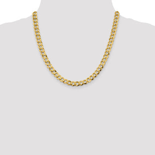 14K Lightweight Flat Cuban with Lobster Clasp Chain (Style LCB210-20)