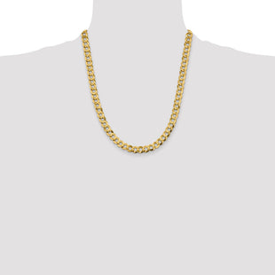 14K Lightweight Flat Cuban with Lobster Clasp Chain (Style LCB210-22)