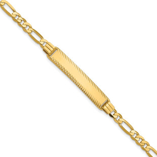14k Yellow Gold Chain Bracelets Style LID100 - Classique Jewelry Inc.