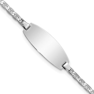 14k White Gold Chain Bracelets Style LID86W - Classique Jewelry Inc.