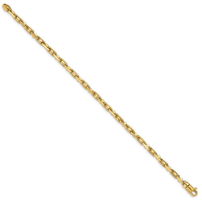 14K Polished Fancy Link with Lobster Clasp Necklace