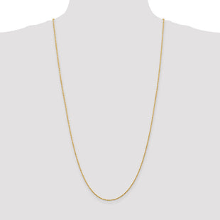 14K Diamond-cut Solid Machine Made Rope with Lobster Clasp Chain (Style M012L-30)