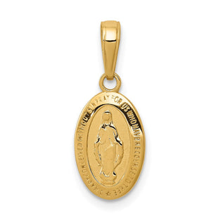 14k Miraculous Medal Charm (Style M2515)