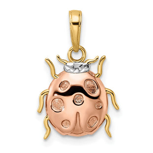 14k Yellow & Rhodium Pendants Style M3022 - Classique Jewelry Inc.