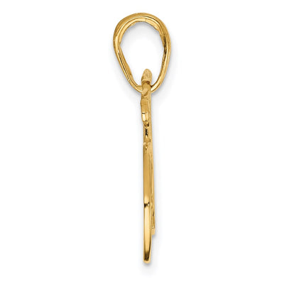14K Polished Bicycle Charm