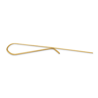 14K Men's Polished Tie Bar, 50 x 4.5mm
