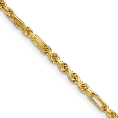 14K D/C Milano Rope Chain