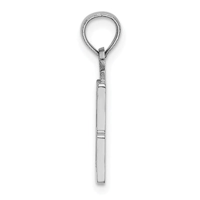 14kw Polished Number 13 Pendant
