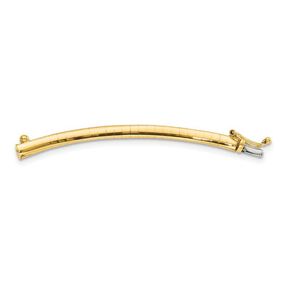 14K Lightweight Domed Omega Extender for Necklace, 2 x 3mm