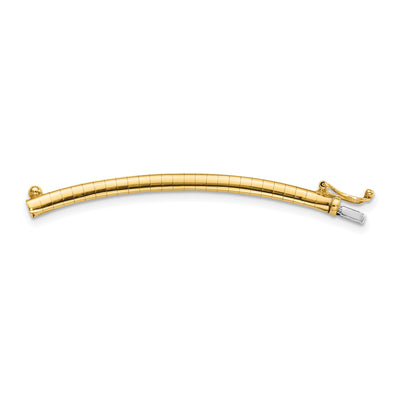14K Standard Weight Domed Omega Extender for Necklace, 2 x 3mm