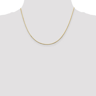 14K . Octagonal Snake with Lobster Clasp Chain (Style OSA150-18)