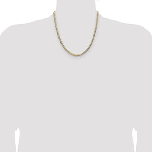 14k Lightweight Pav Flat Cuban Chain (Style PCB120-20)