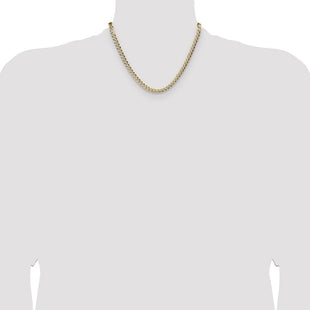 14k Lightweight Pav Flat Cuban Chain (Style PCB150-18)