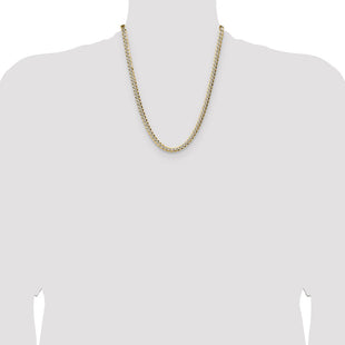 14k Lightweight Pav Flat Cuban Chain (Style PCB150-22)