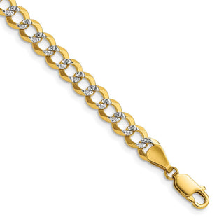 14k Lightweight Pav Flat Cuban Chain (Style PCB150-8)