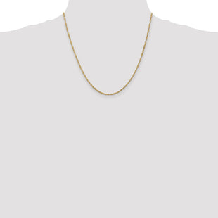 14K Singapore with Lobster Clasp Chain (Style PEN10-20)