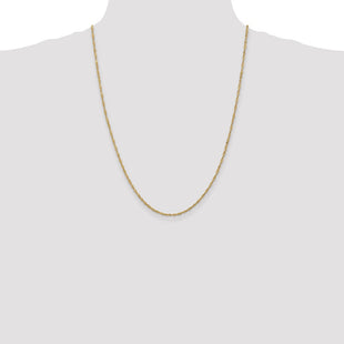 14K Singapore with Lobster Clasp Chain (Style PEN10-24)
