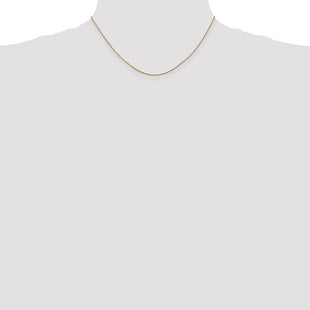 14K Diamond-cut Spiga with Lobster Clasp Chain (Style PEN156-16)