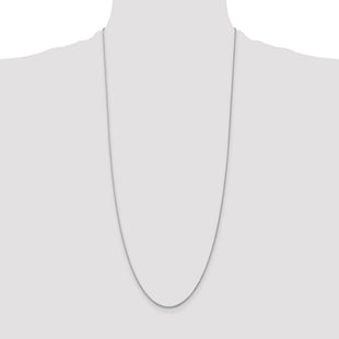14K White Gold Spiga with Lobster Clasp Chain (Style PEN159L-30)