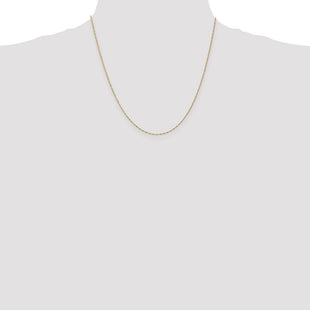 14K Singapore with Spring Ring Clasp Chain (Style PEN164-20)