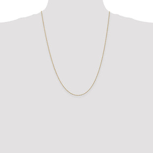 14K Singapore with Spring Ring Clasp Chain (Style PEN164-24)