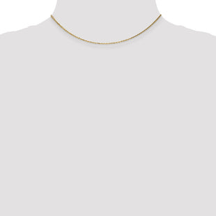14K . Diamond-cut Cable with Lobster Clasp Chain (Style PEN17-14)