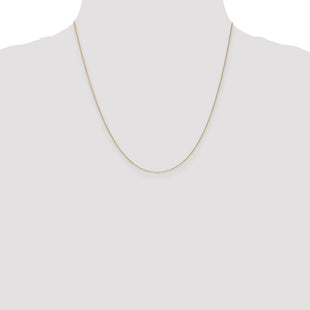14K Diamond-cut Round Open Link Cable with Lobster Clasp Chain (Style PEN201-20)