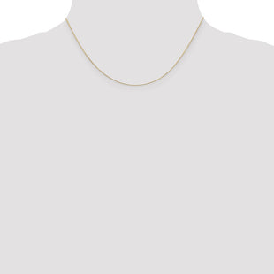 14K Diamond-cut Round Open Link Cable with Lobster Clasp Chain (Style PEN202-16)