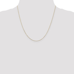 14K Diamond-cut Round Open Link Cable with Lobster Clasp Chain (Style PEN202-20)