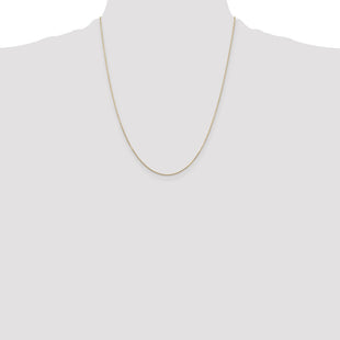14K Diamond-cut Round Open Link Cable with Lobster Clasp Chain (Style PEN202-22)