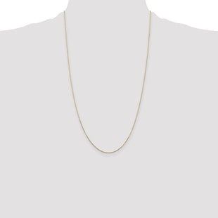 14K Diamond-cut Round Open Link Cable with Lobster Clasp Chain (Style PEN202-26)